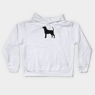 Coonhound Silhouette Kids Hoodie